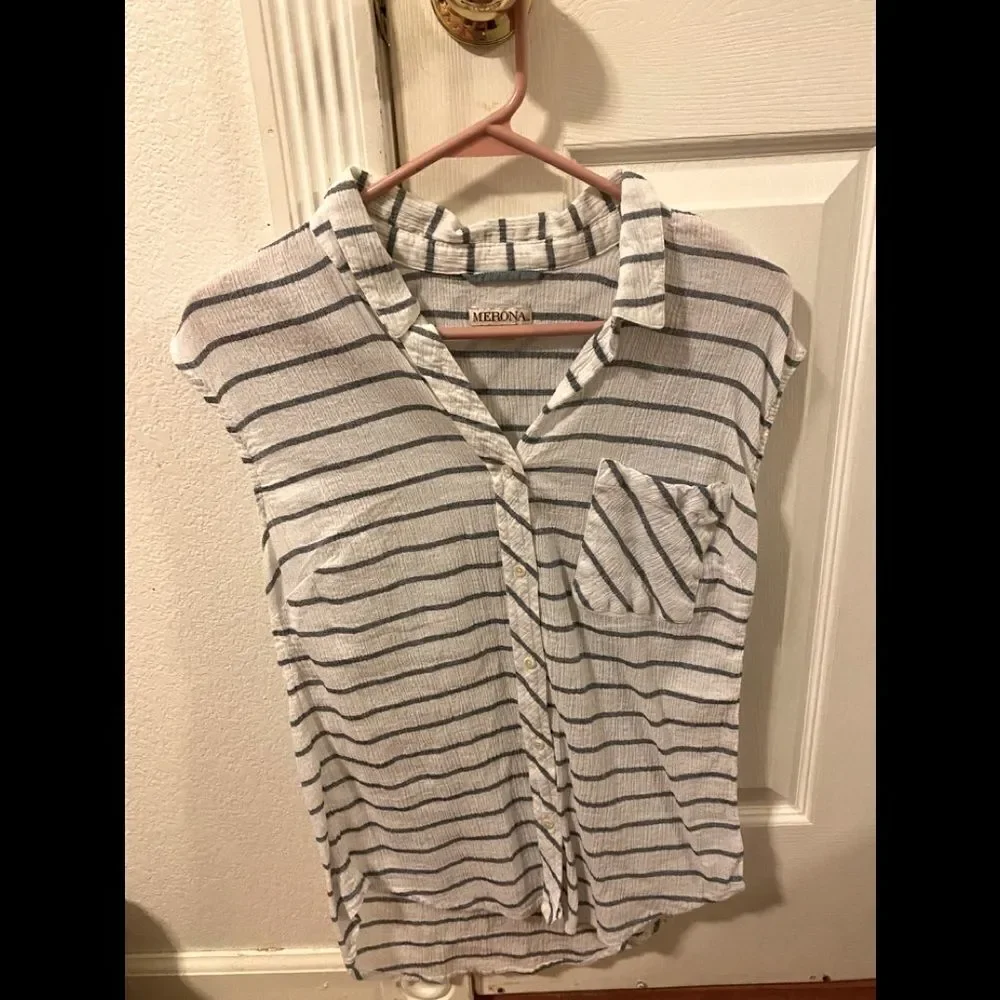 Merona Cotton sleeveless shirt - Picture 2 of 5